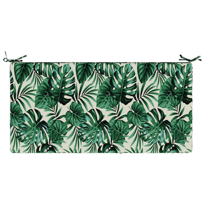 vidaXL Seat Cushion SOEST 100% Polyester Leaf Pattern 120 x 80 x 10 cm