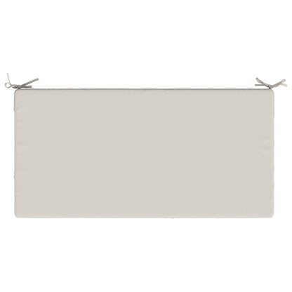 vidaXL Seat Cushion SOEST 100% Polyester White 120 x 60 x 10 cm