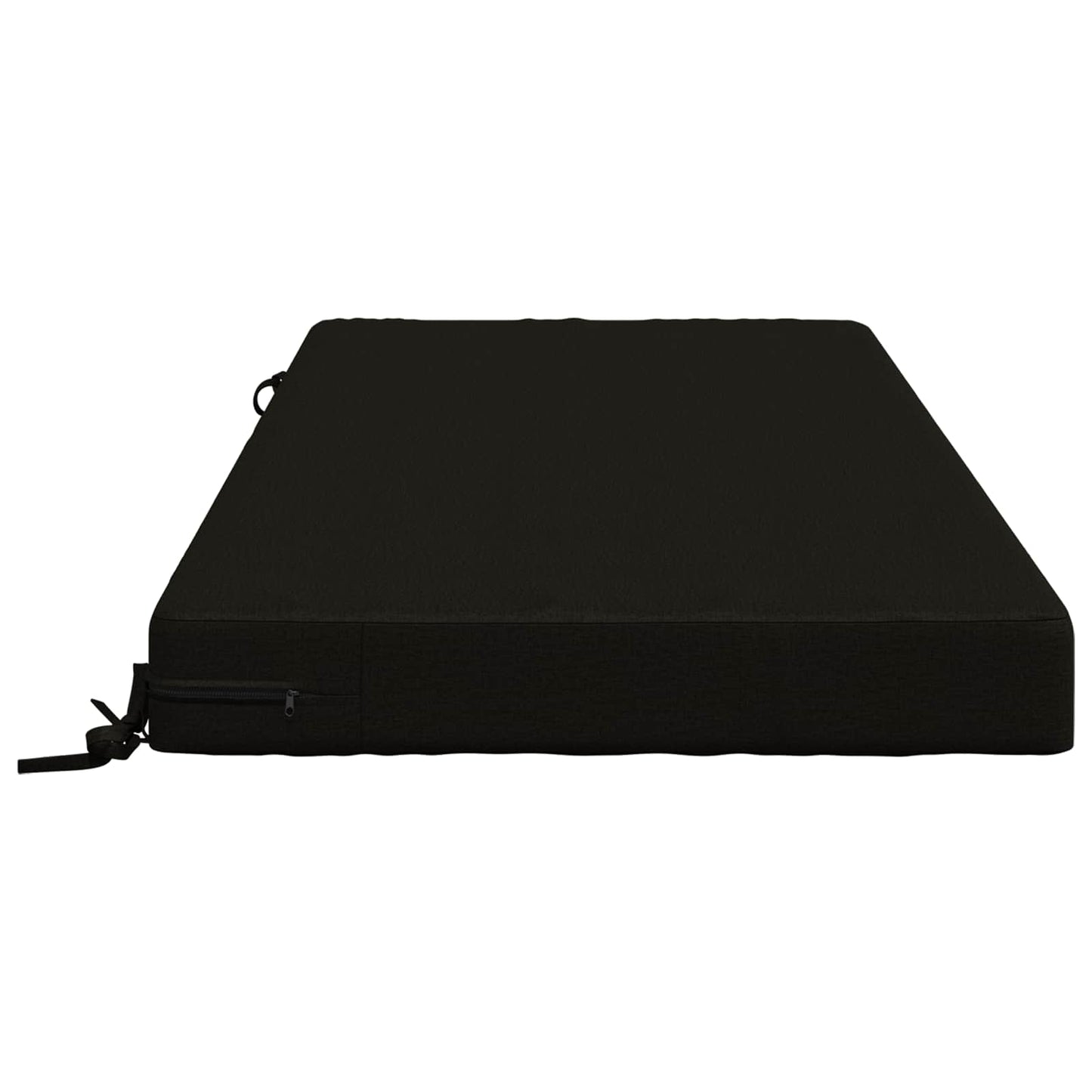 vidaXL Seat Cushion SOEST 100% Polyester Black 120 x 60 x 10 cm