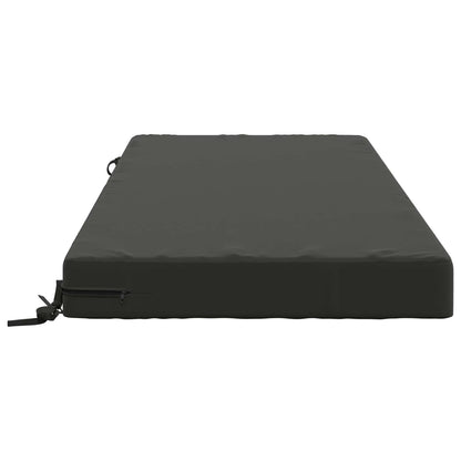 vidaXL Seat Cushion SOEST 100% Polyester Anthracite 120 x 60 x 10 cm