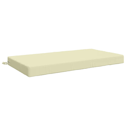 vidaXL Seat Cushion SOEST 100% Polyester Cream 120 x 60 x 10 cm