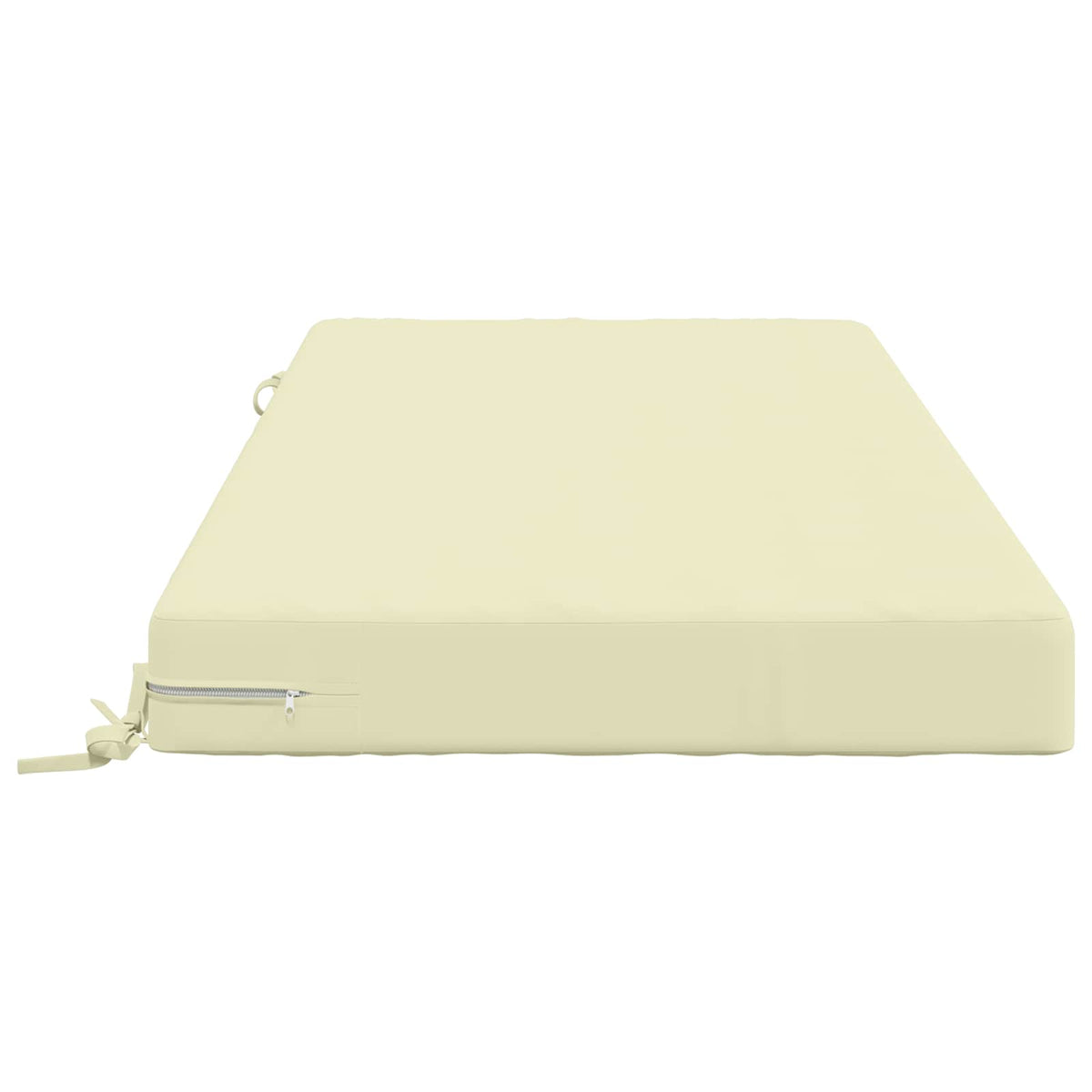vidaXL Seat Cushion SOEST 100% Polyester Cream 120 x 60 x 10 cm