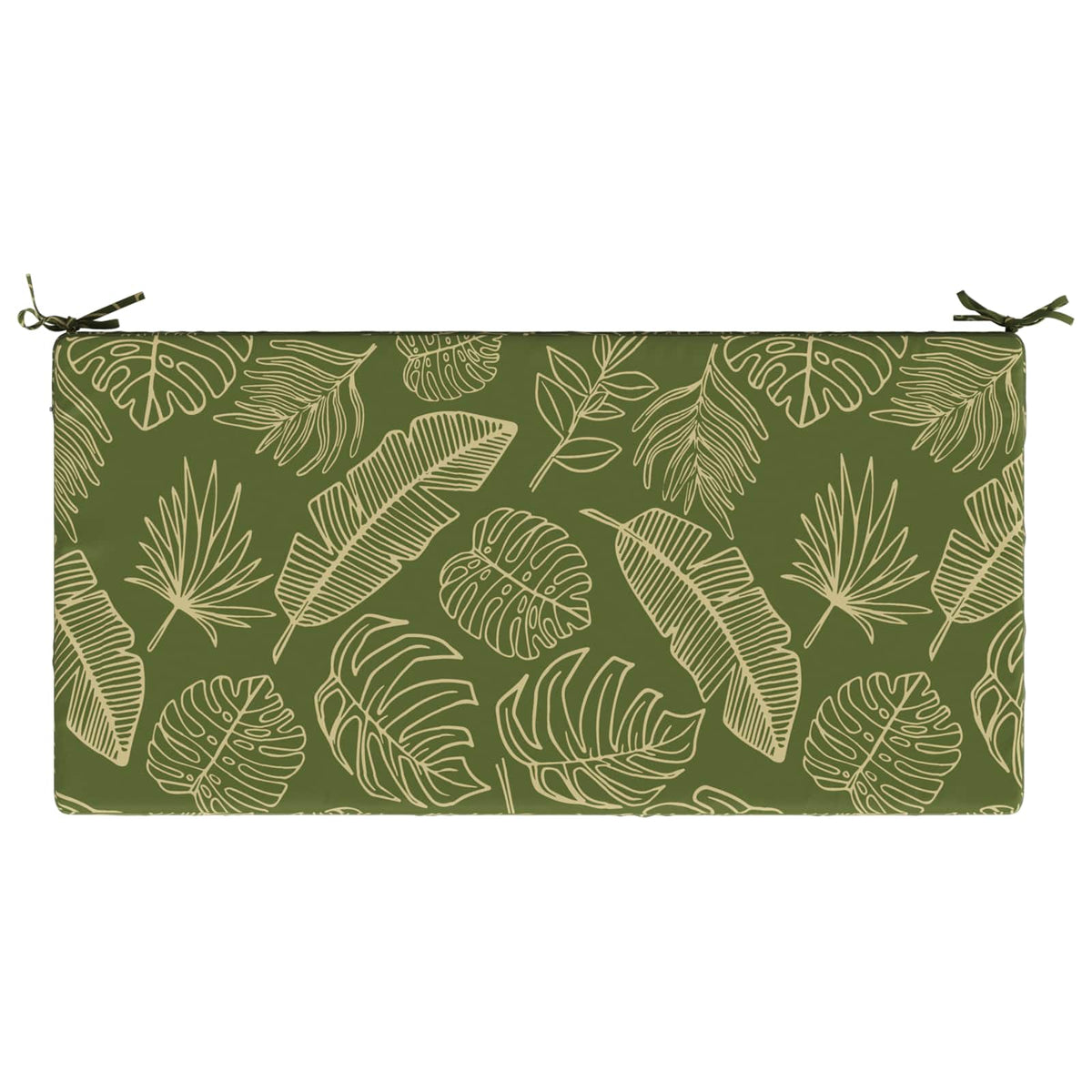 vidaXL Seat Cushion SOEST 100% Polyester Leaf Design 120 x 60 x 10 cm