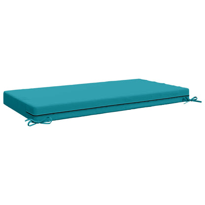 vidaXL Seat Cushion SOEST 100% Polyester Turquoise 120 x 60 x 10 cm