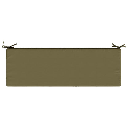 vidaXL Seat Cushion SOEST 100% Polyester Olive Green 120 x 40 x 10 cm