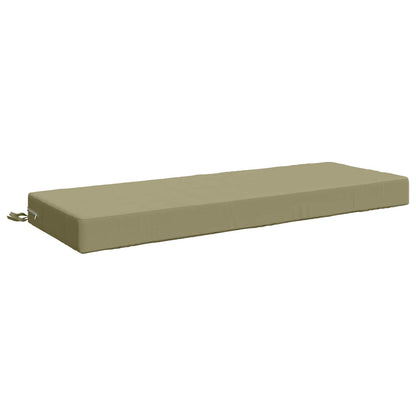 vidaXL Seat Cushion SOEST 100% Polyester Light Green 120 x 40 x 10 cm