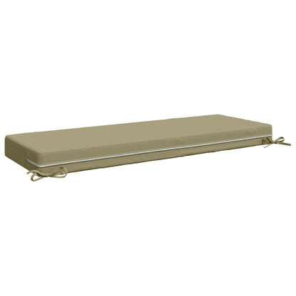 vidaXL Seat Cushion SOEST 100% Polyester Light Green 120 x 40 x 10 cm