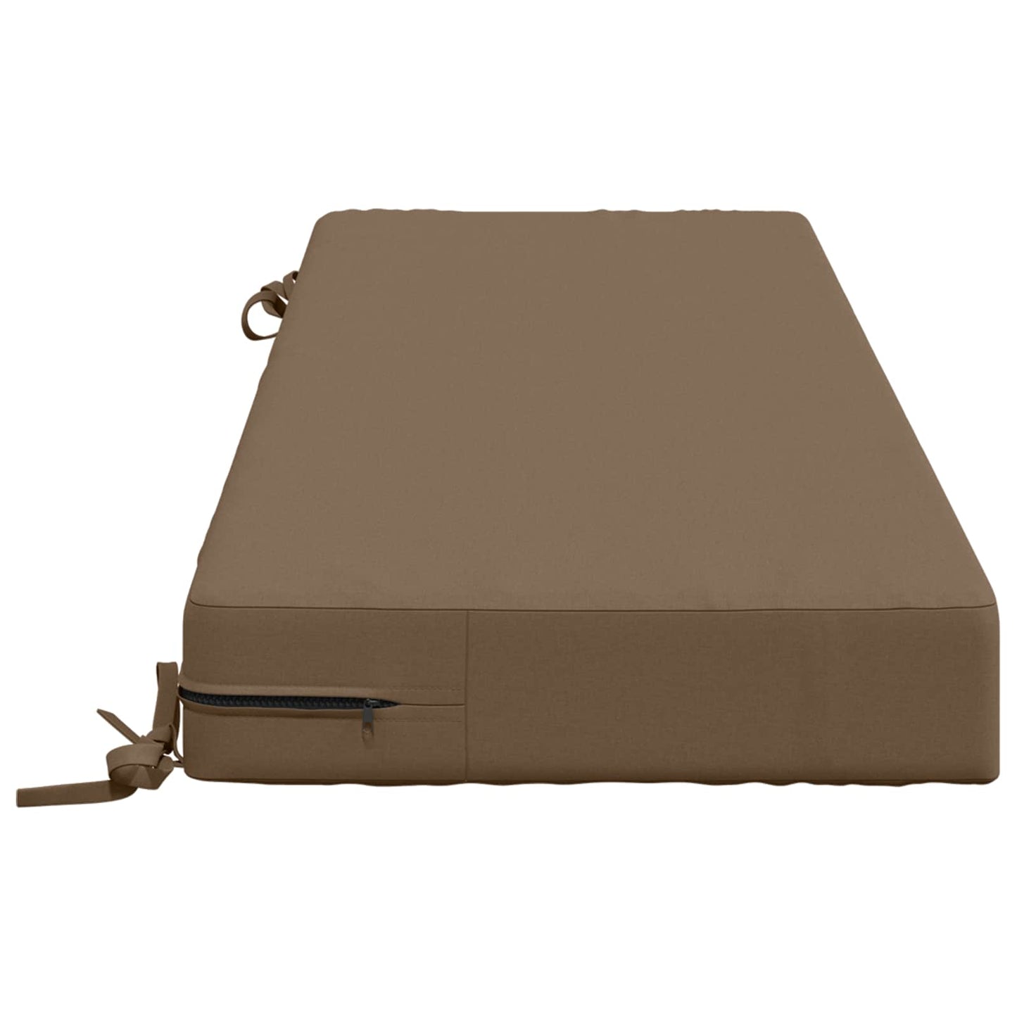 vidaXL Seat Cushion SOEST 100% Polyester Taupe 120 x 40 x 10 cm