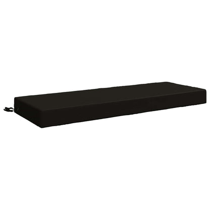 vidaXL Back Cushion SOEST 100% Polyester Black 120 x 40 x 10 cm