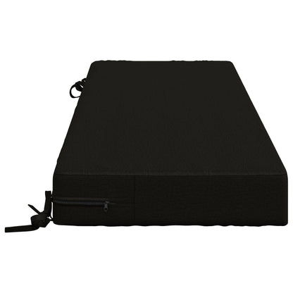 vidaXL Back Cushion SOEST 100% Polyester Black 120 x 40 x 10 cm