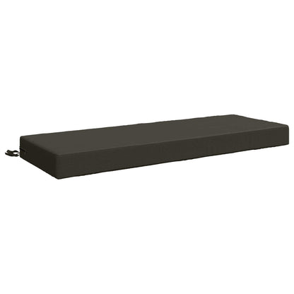 vidaXL Seat Cushion SOEST 100% Polyester Anthracite 120 x 40 x 10 cm