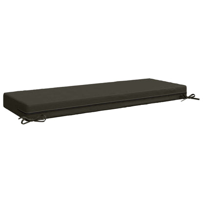 vidaXL Seat Cushion SOEST 100% Polyester Anthracite 120 x 40 x 10 cm