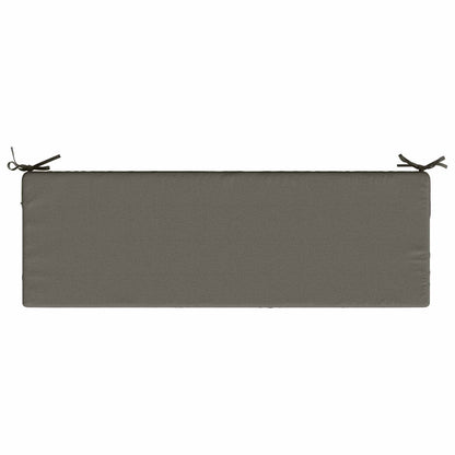 vidaXL Seat Cushion SOEST 100% Polyester Grey 120 x 40 x 10 cm