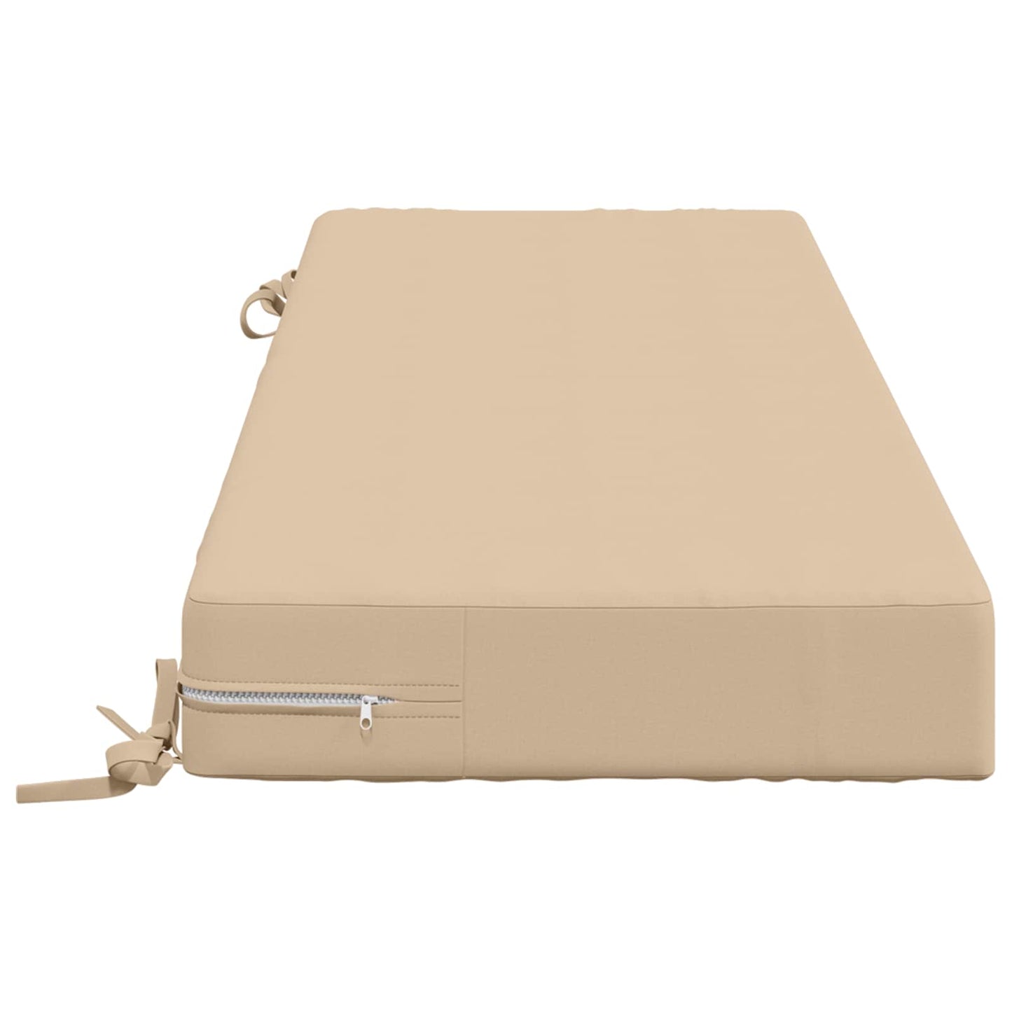 vidaXL Seat Cushion SOEST 100% Polyester Cream 120 x 40 x 10 cm