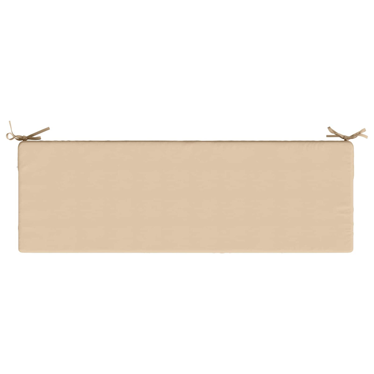 vidaXL Seat Cushion SOEST 100% Polyester Cream 120 x 40 x 10 cm