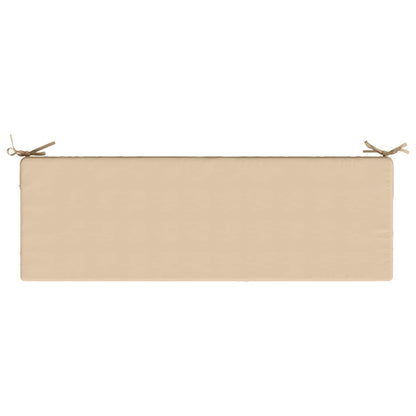 vidaXL Seat Cushion SOEST 100% Polyester Cream 120 x 40 x 10 cm