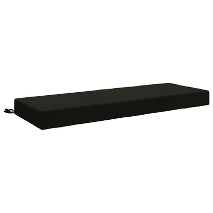 vidaXL Back Cushion SOEST 100% Polyester Black 120 x 40 x 10 cm