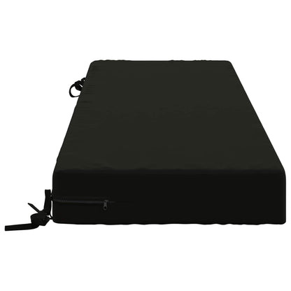vidaXL Back Cushion SOEST 100% Polyester Black 120 x 40 x 10 cm