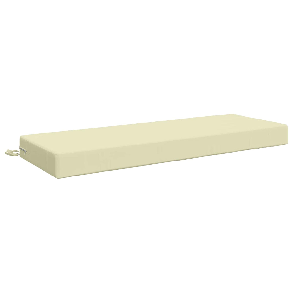 vidaXL Seat Cushion SOEST 100% Polyester Cream 120 x 40 x 10 cm