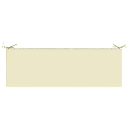 vidaXL Seat Cushion SOEST 100% Polyester Cream 120 x 40 x 10 cm