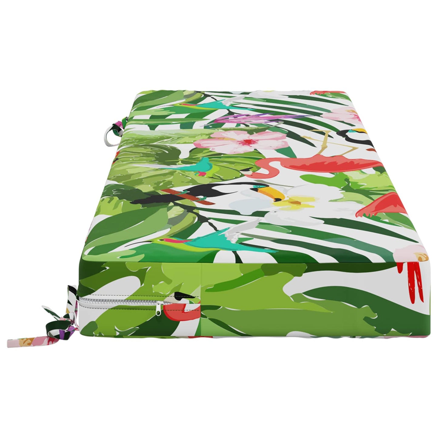 vidaXL Seat Cushion SOEST 100% Polyester Multicolour 120 x 40 x 10 cm
