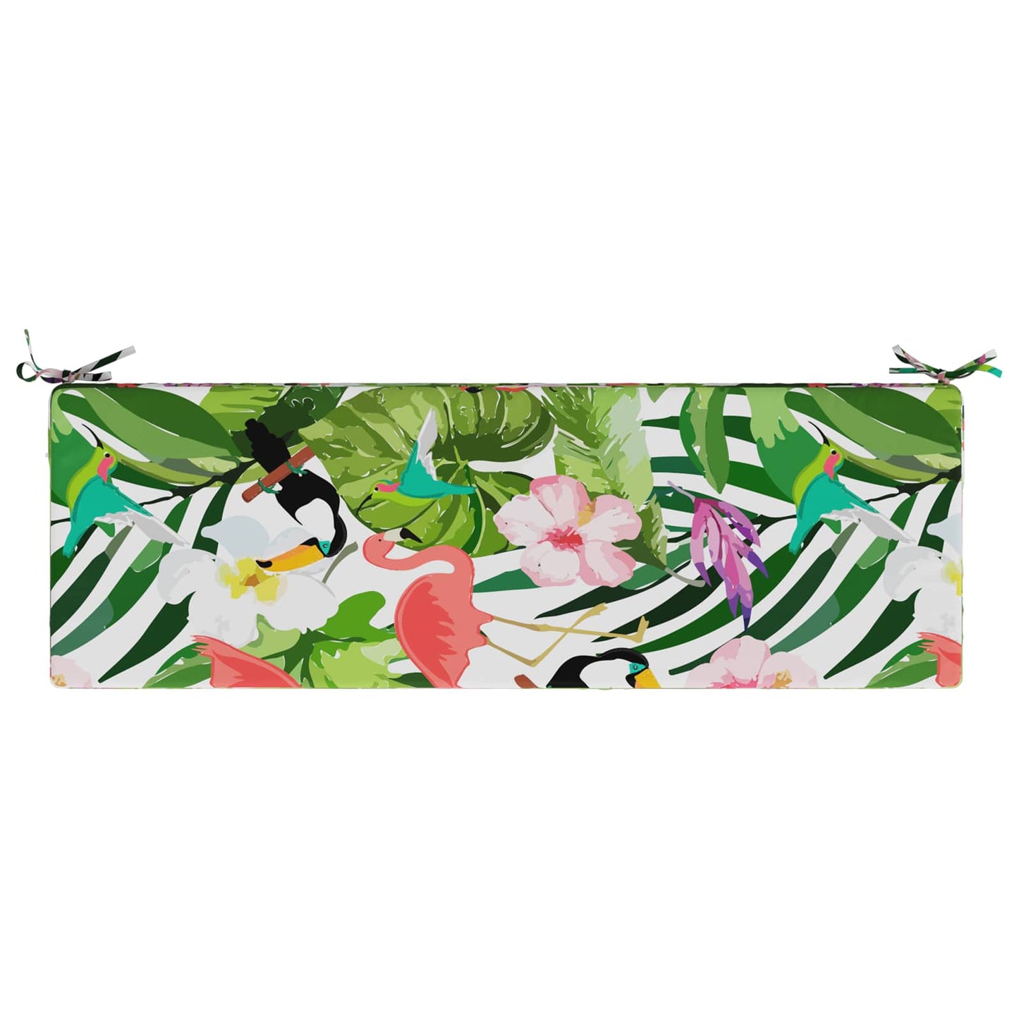 vidaXL Seat Cushion SOEST 100% Polyester Multicolour 120 x 40 x 10 cm