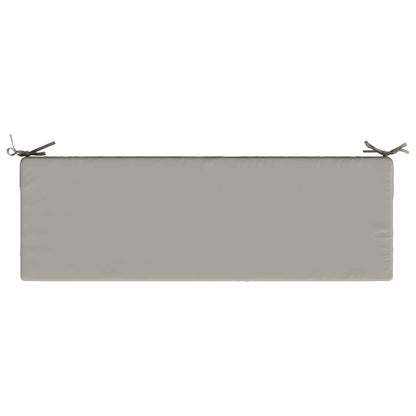 vidaXL Seat Cushion SOEST 100% Polyester Grey 120 x 40 x 10 cm