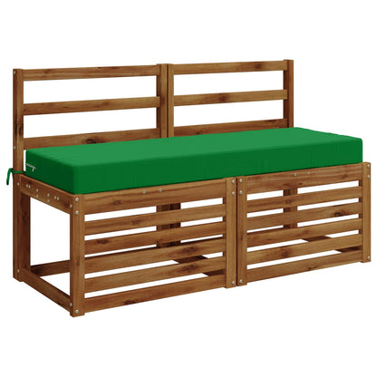 vidaXL Seat Cushion SOEST 100% Polyester Green 120 x 40 x 10 cm