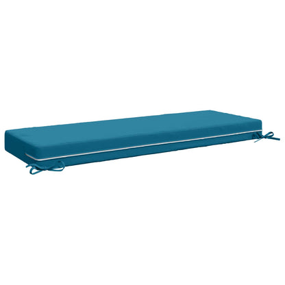 vidaXL Seat Cushion SOEST 100% Polyester Light Blue 120 x 40 x 10 cm