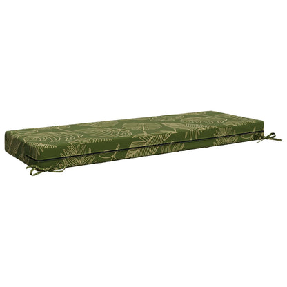 vidaXL Seat Cushion SOEST 100% Polyester Leaf Design 120 x 40 x 10 cm