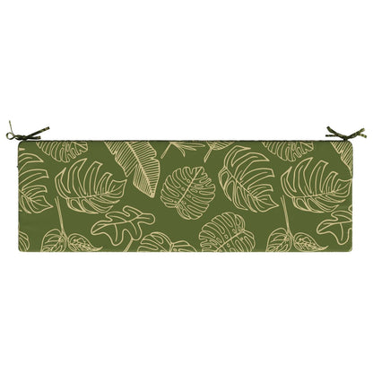 vidaXL Seat Cushion SOEST 100% Polyester Leaf Design 120 x 40 x 10 cm