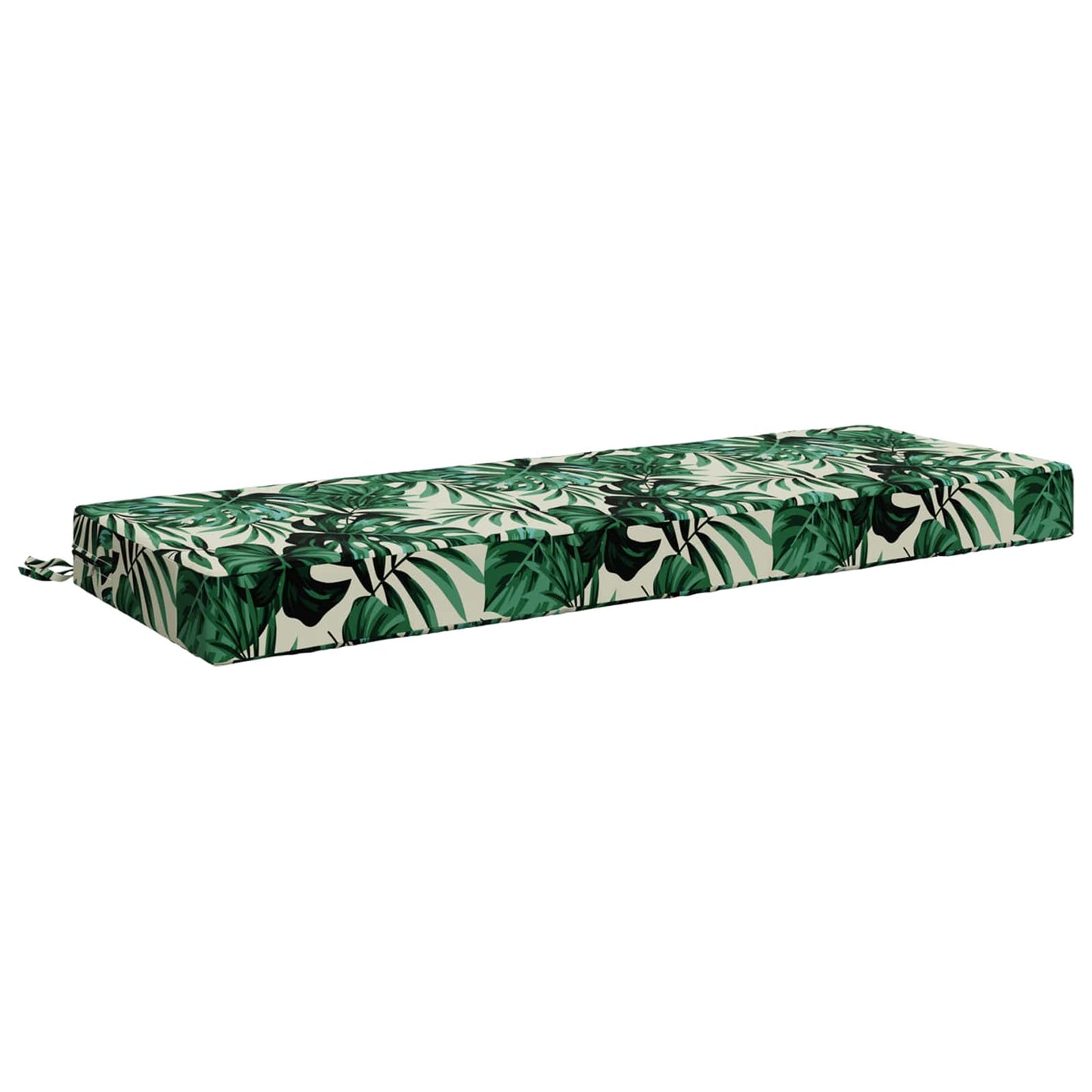 vidaXL Seat Cushion SOEST 100% Polyester Leaf Pattern 120 x 40 x 10 cm