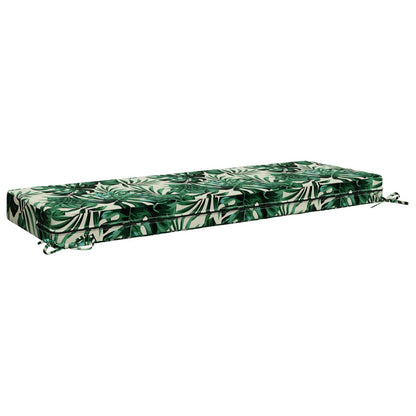 vidaXL Seat Cushion SOEST 100% Polyester Leaf Pattern 120 x 40 x 10 cm