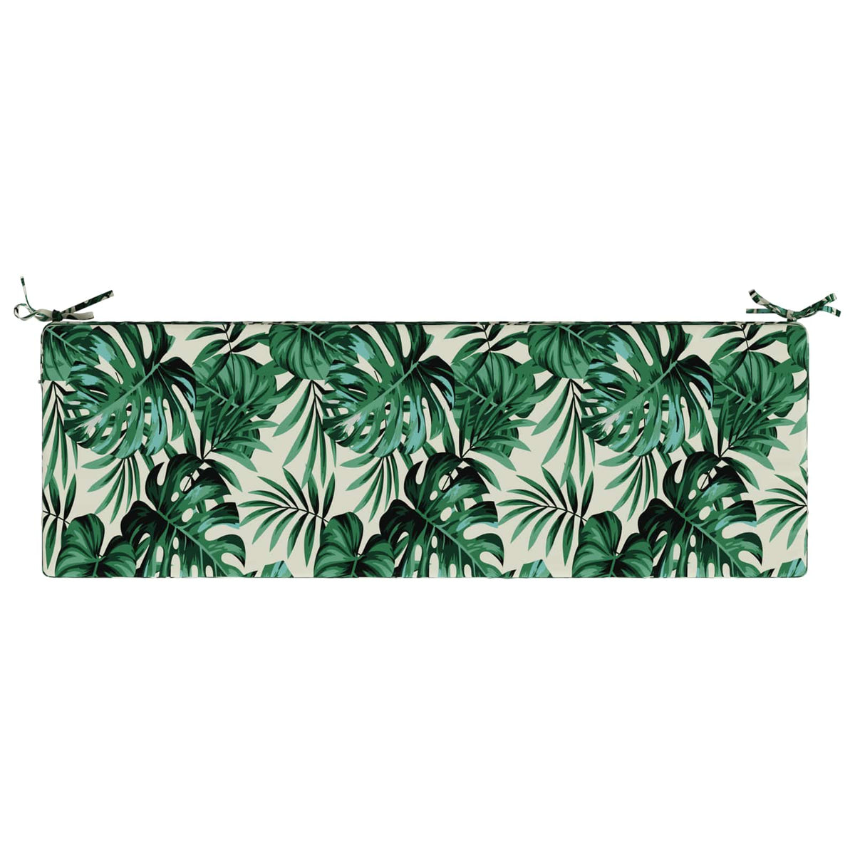 vidaXL Seat Cushion SOEST 100% Polyester Leaf Pattern 120 x 40 x 10 cm