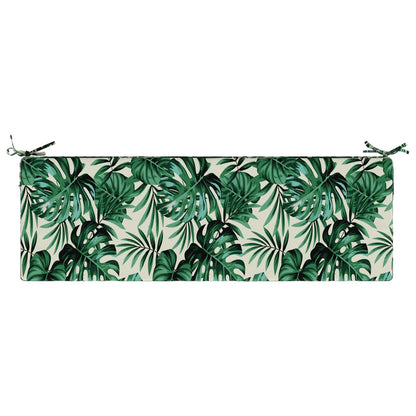 vidaXL Seat Cushion SOEST 100% Polyester Leaf Pattern 120 x 40 x 10 cm