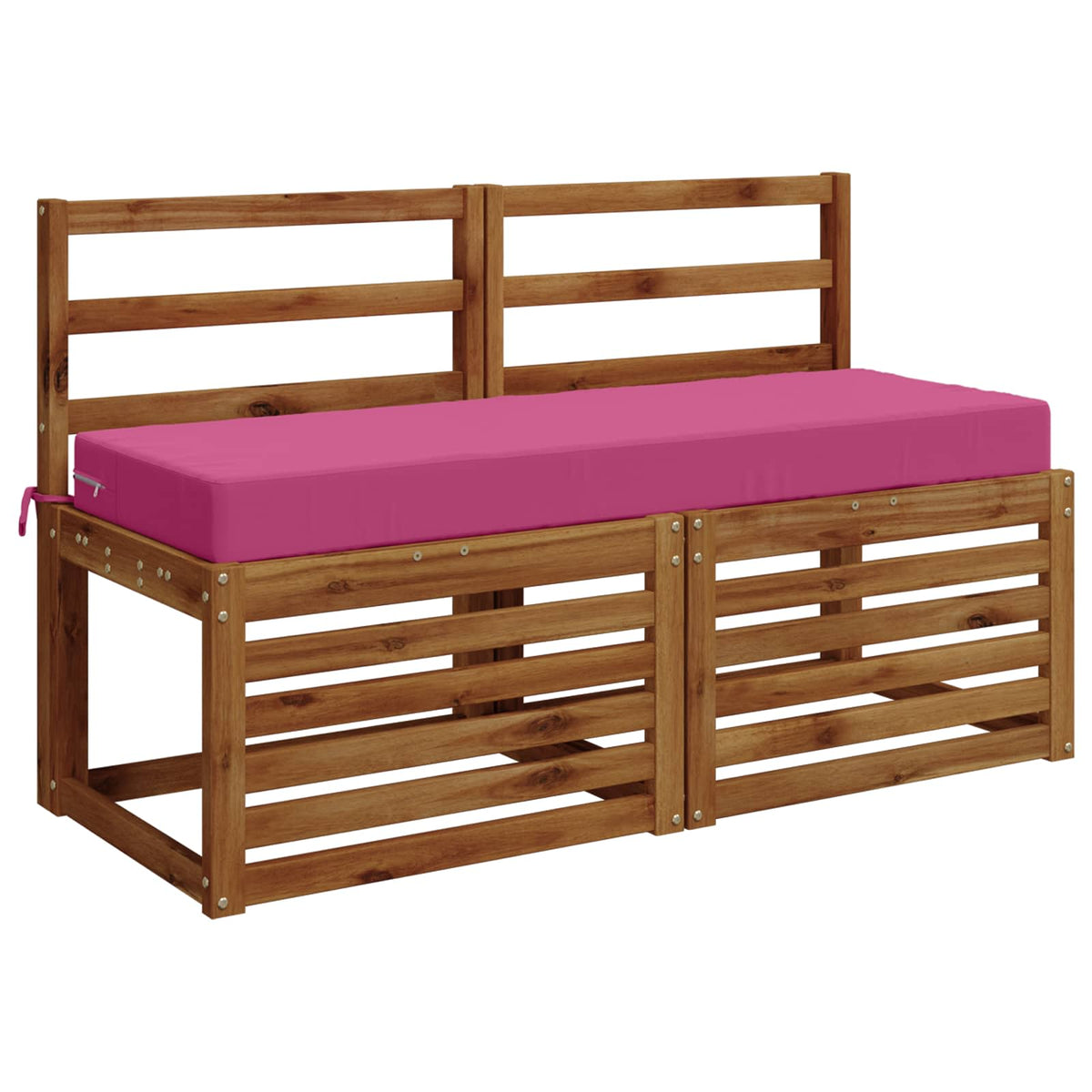 vidaXL Seat Cushion SOEST 100% Polyester Pink 120 x 40 x 10 cm