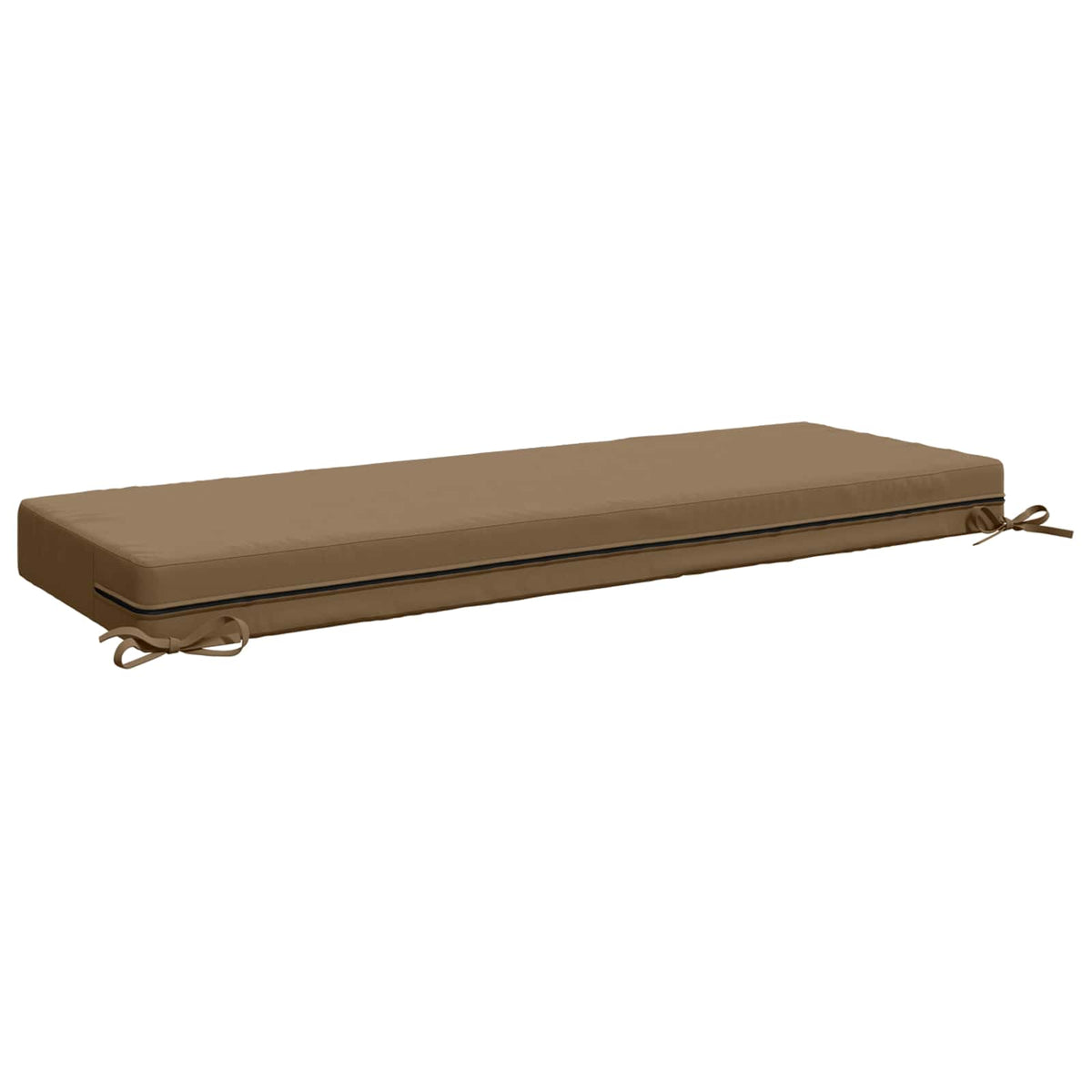 vidaXL Seat Cushion SOEST 100% Polyester Taupe 120 x 40 x 10 cm