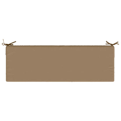 vidaXL Seat Cushion SOEST 100% Polyester Taupe 120 x 40 x 10 cm
