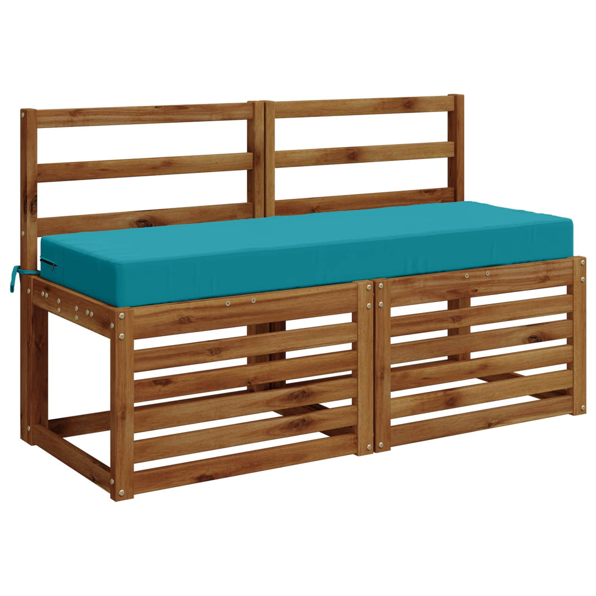 vidaXL Seat Cushion SOEST 100% Polyester Turquoise 120 x 40 x 10 cm