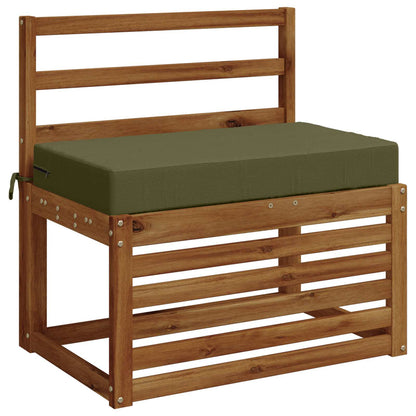 vidaXL Seat Cushion SOEST 100% Polyester Olive Green 70 x 40 x 10 cm