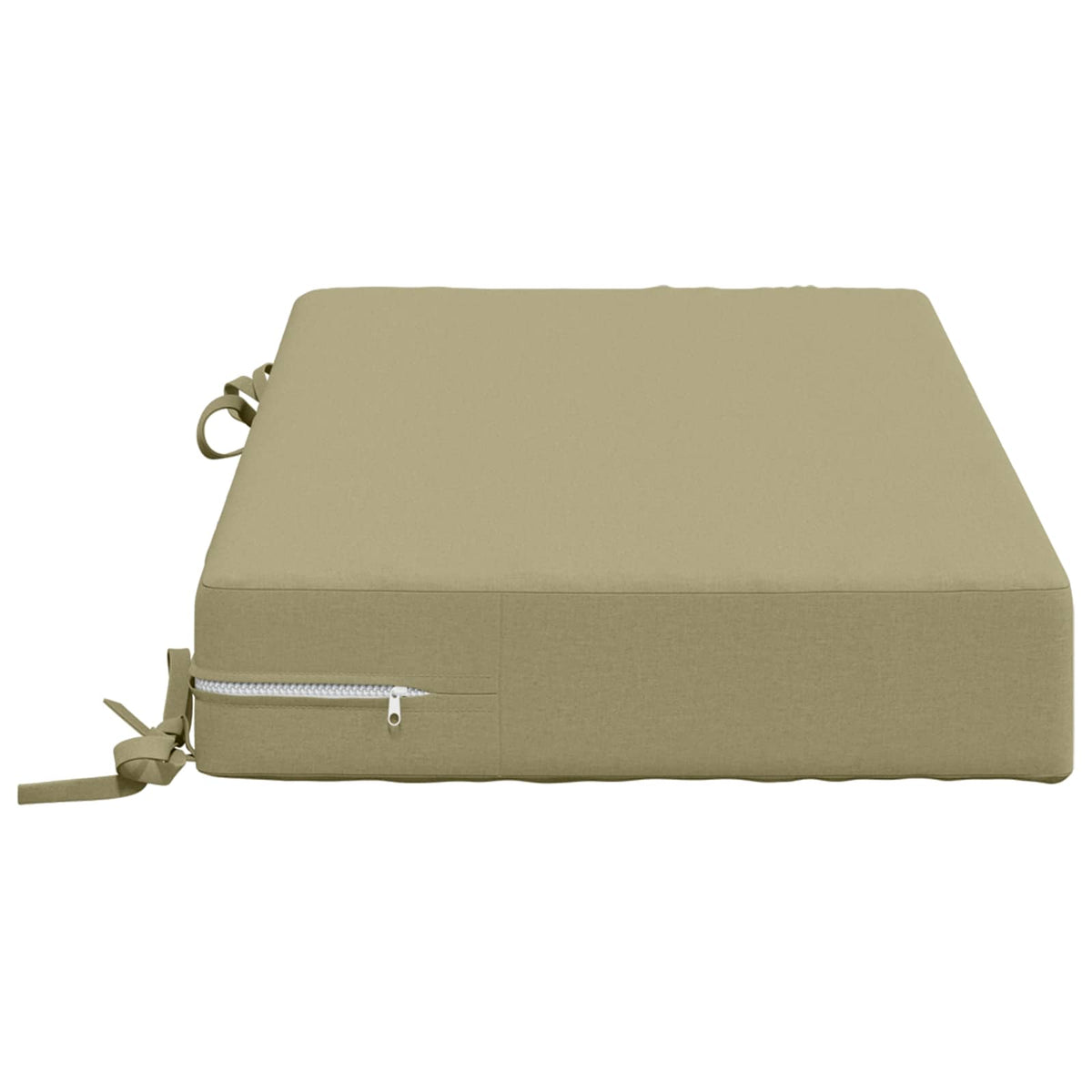 vidaXL Seat Cushion SOEST 100% Polyester Light Green 70 x 40 x 10 cm