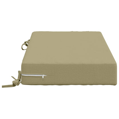 vidaXL Seat Cushion SOEST 100% Polyester Light Green 70 x 40 x 10 cm