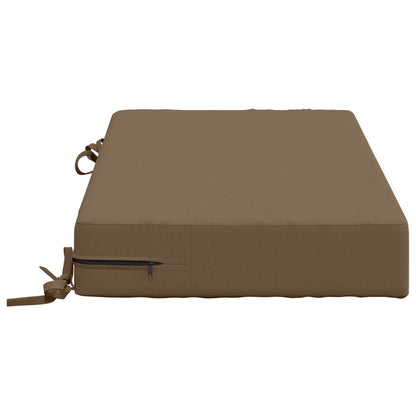 vidaXL Seat Cushion SOEST 100% Polyester Taupe 70 x 40 x 10 cm