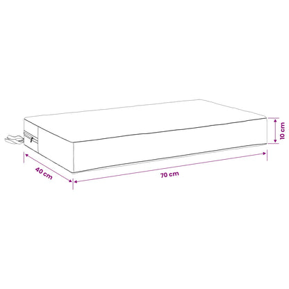 vidaXL Seat Cushion SOEST 100% Polyester Taupe 70 x 40 x 10 cm