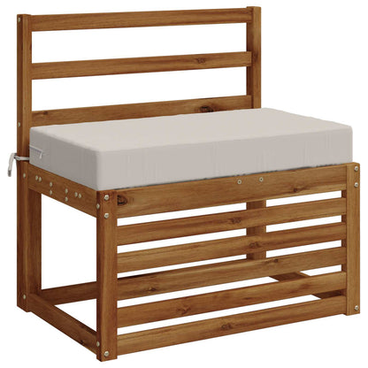 vidaXL Seat Cushion SOEST 100% Polyester White 70 x 40 x 10 cm