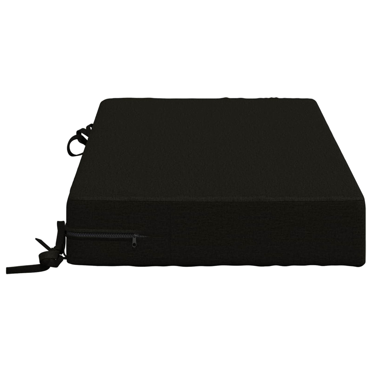 vidaXL Seat Cushion SOEST 100% Polyester Black 70 x 40 x 10 cm