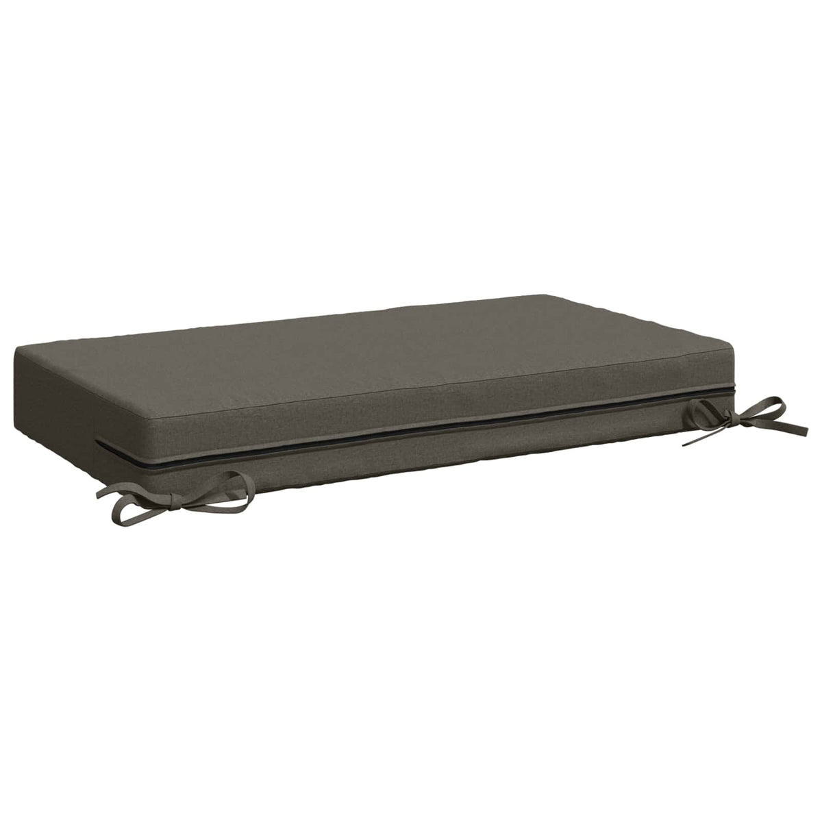 vidaXL Seat Cushion SOEST 100% Polyester Grey 70 x 40 x 10 cm