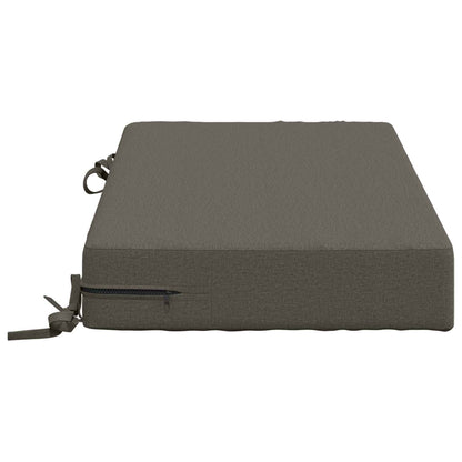 vidaXL Seat Cushion SOEST 100% Polyester Grey 70 x 40 x 10 cm