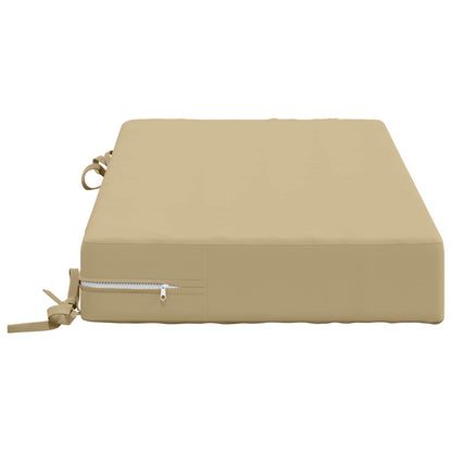 vidaXL Seat Cushion SOEST 100% Polyester Beige 70 x 40 x 10 cm