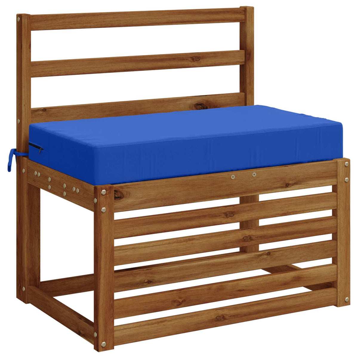 vidaXL Seat Cushion SOEST 100% Polyester Royal Blue 70 x 40 x 10 cm